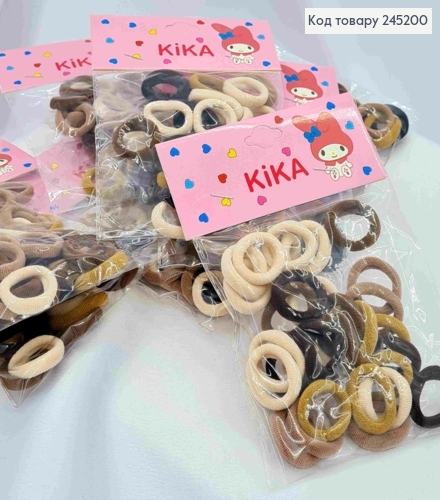 Резинка-микрофибра (30шт/уп), Пастельные цвета, 2см 245200 фото 1