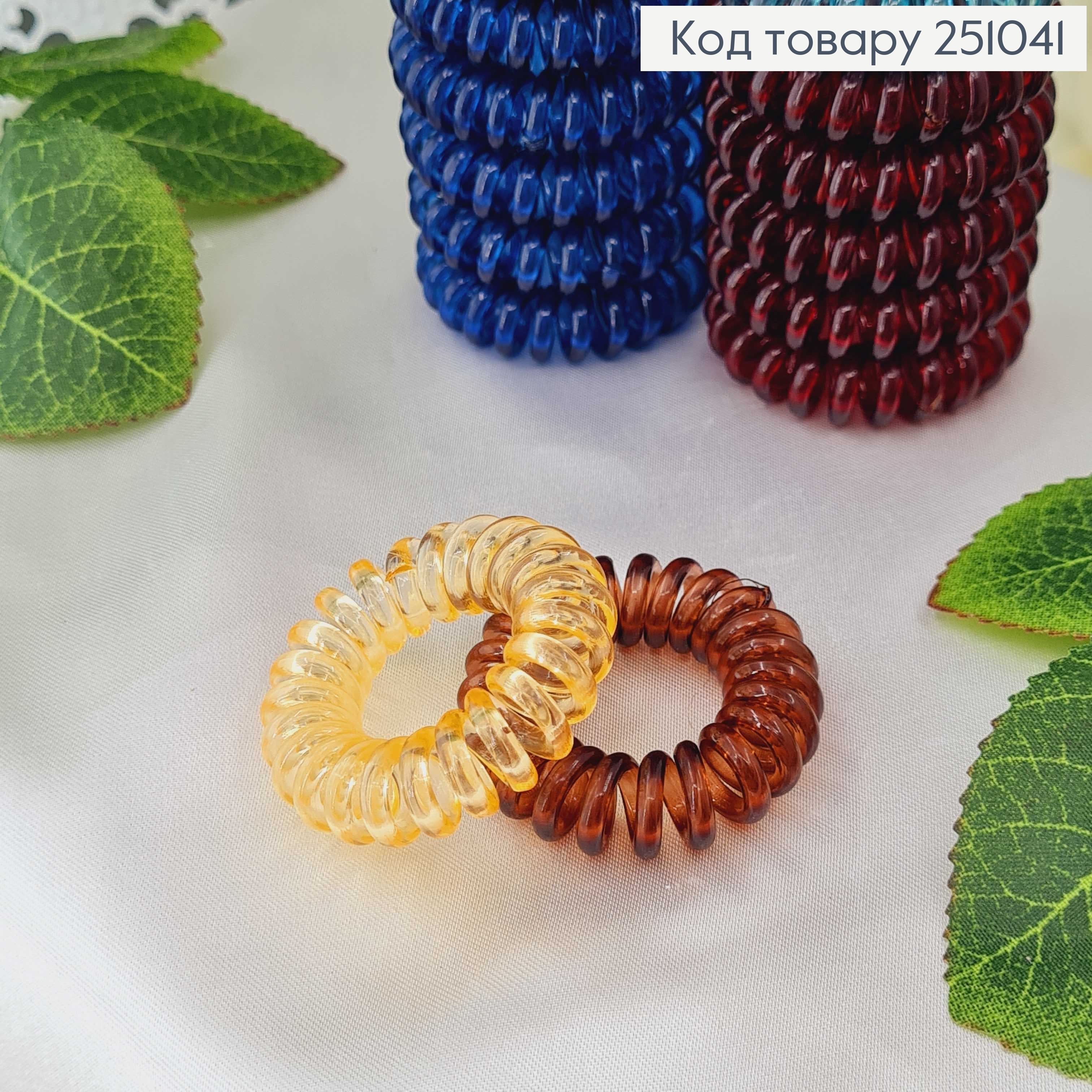 Резинка пружинка, цветная, 4см. в ассорт. 251041 фото 2