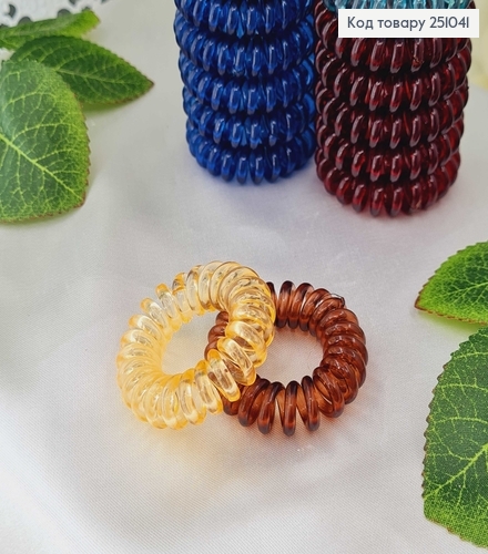 Резинка пружинка, цветная, 4см. в ассорт. 251041 фото 2