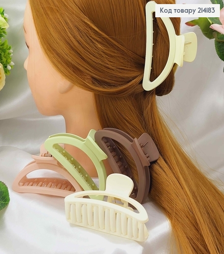 Краб пластик, матовый, Полумесяц, 9см, цвета в ассорт. 214183 фото 1