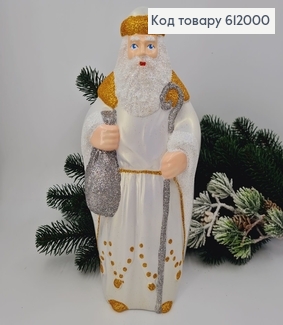 Фігура Св. Миколай біла, висота 28см  612000 фото