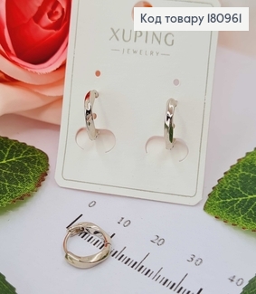 Сережки родовані, кільця 1.4см Xuping  180961 фото