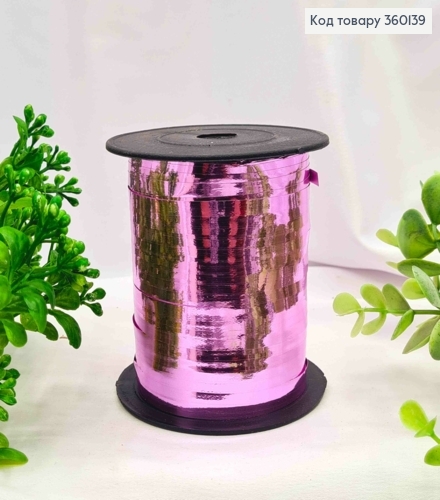 Лента-Завязка полипропиленовая, цвета СИРЕНЕВЫЙ-МЕТАЛЛИК, шир.0,5см, дл. 360139 фото 1