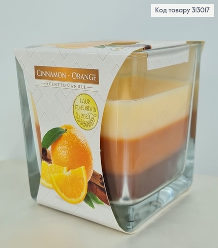 Аромасвечи стакан CINNAMON - ORANGE 170 г/32год., snk 80-159  BISPOL  313017 фото 1
