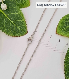 Цепочка родованная, витое плетение, шир. 1,5см, дл. 50см, Xuping 190370 фото