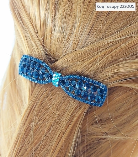 Заколка автомат металл бантик 6 см 222005 фото 2