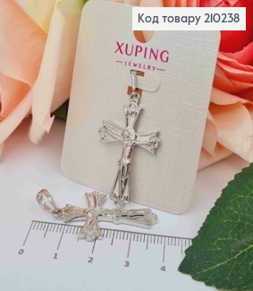 Крестик родованный, с распятием, размер 3,2*2см, Xuping 210238 фото