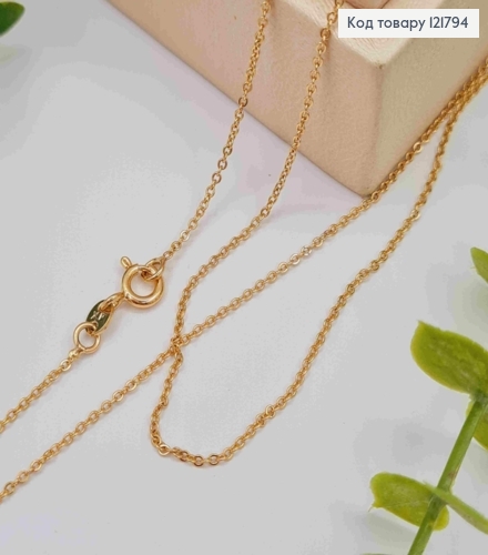 Цепочка КАКОРНОЕ плетение, ширина 2мм длина 39см, Xuping 18K 121794 фото 1