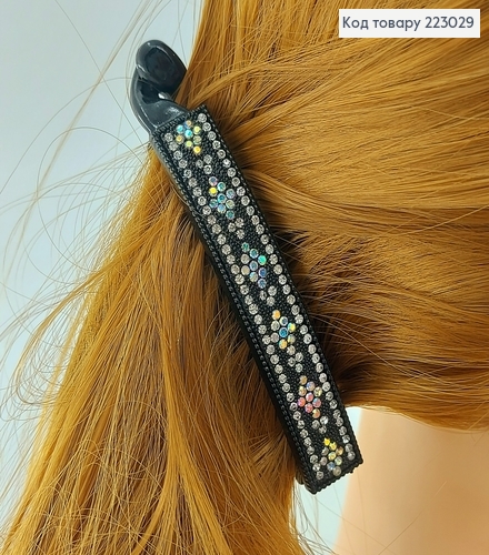 Заколка банан в камнях 9 см 223029 фото 1