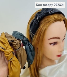 Обруч чалма кожаный в асс. 292021 фото