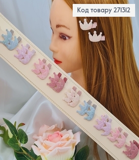 Заколка дитяча стріла Корона в асор. 20шт/уп. 271312 фото