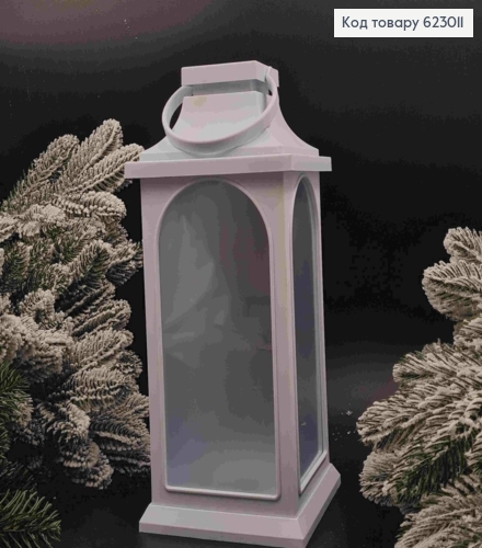 Фонарик дзеркальный 30см, на батарейках, белый 623011 фото 2