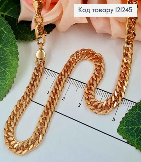 Цепочка, ширина 5мм, длина 50см, якорная плеттиня, Xuping 18K 121245 фото