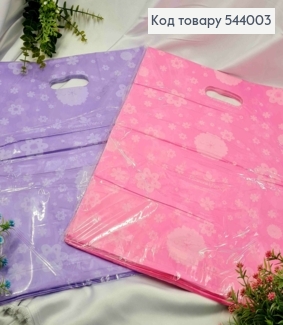 Пакет полиэтиленовый, Большой, "Flowers Fancy" в ассортименте, 100шт/уп, 44*35см 544003 фото