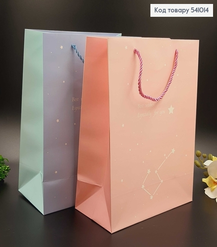 Пакет бумажный средний Знаки зодиака 32,5х25,5 см в асс. 541014 фото 2