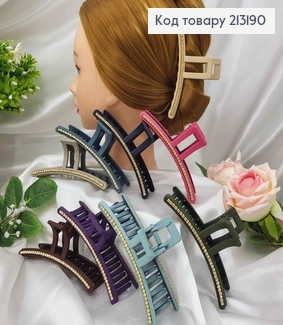 Краб каучук, матовий з рядочком камінців, 13см, кольори в асорт. 213190 фото