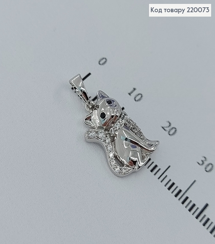 Кулон кот скамнями родированое  Xuping 18K 220073 фото 1