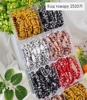 Резинка 6см ТОНКА жатка "ОРНАМЕНТ" в асорт. 252071 фото