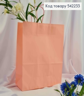 Пакет крафтовый 26*33*12см Розовый 542233 фото