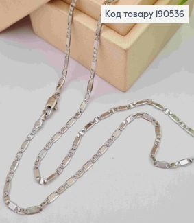 Цепочка родовая плетение Овальными пластинами, ширина 2,5мм, длина 50см, Xuping 190536 фото