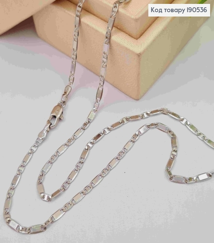 Цепочка родовая плетение Овальными пластинами, ширина 2,5мм, длина 50см, Xuping 190536 фото 1