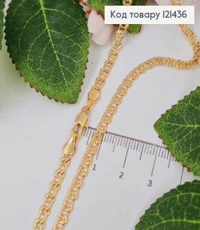 Цепочка, плетение "Узелок" 3мм, длина 45см, Xuping 18K 121436 фото