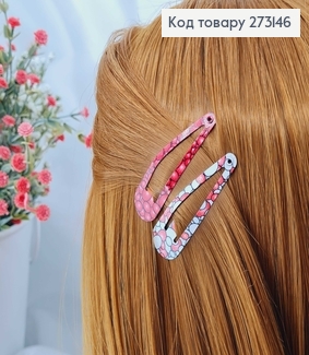 Заколки Тік-так 5 см, "Бульбашки" різнокольорові, 12 шт/уп. 273146 фото