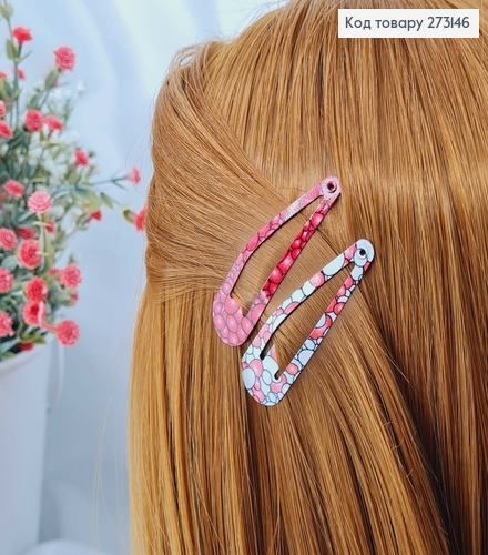 Заколки Тик-так 5 см, "Пузырики" разноцветные, 12 шт/уп. 273146 фото 1