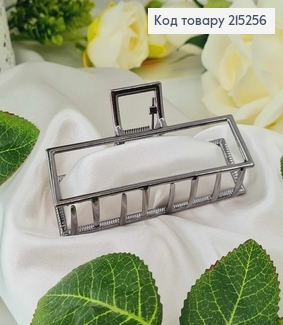 Краб металл, прямоугольный, графитовый цвет, 8,5см. 215256 фото