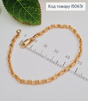 Браслет якорное плетение 3мм, длина 18см, Xuping 18K 150631 фото