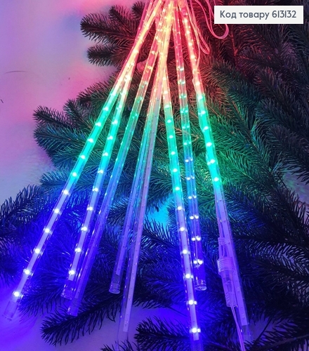 Гірлянда шторка - палиця 50 см  білий  дріт 2 м кольорова( з подовжвачем) 613132 фото 1