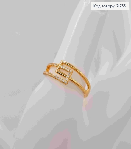 Кольцо украшено Блестящими камешками, Xuping 18К 171235 фото 2