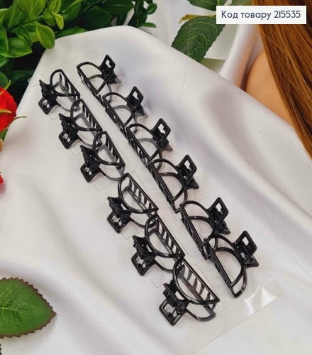 Краб металл, полукруг, 2,5см, черного цвета 215535 фото 1