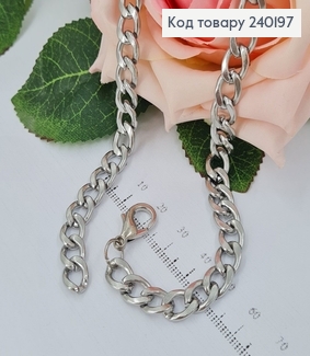 Цепочка панцирное плетение 8мм, длина 51см, Stainless Steel 240197 фото