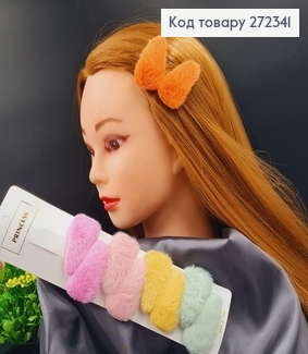 Заколка Тік-так Пушок кольорова 6см, 10шт/уп 272341 фото