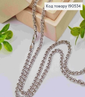 Цепочка родованная плетение НОНА, ширина 3,5мм, длина 60см, Xuping 190534 фото