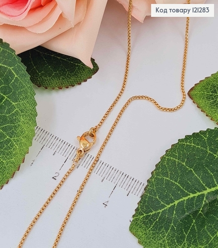 Цепочка снейк 1мм, длина 35см, плетение якорное (круглое плотное) Xuping 18K 121283 фото 1